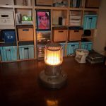 石油ストーブは明るい!震災時この灯りだけが唯一の頼みだった